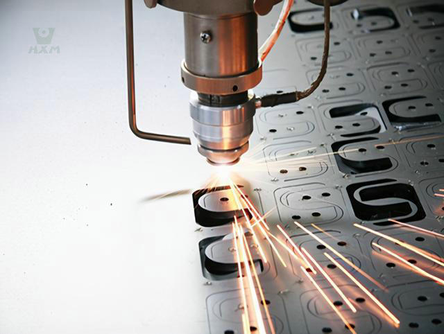 laser cutting the stainless steel sheet