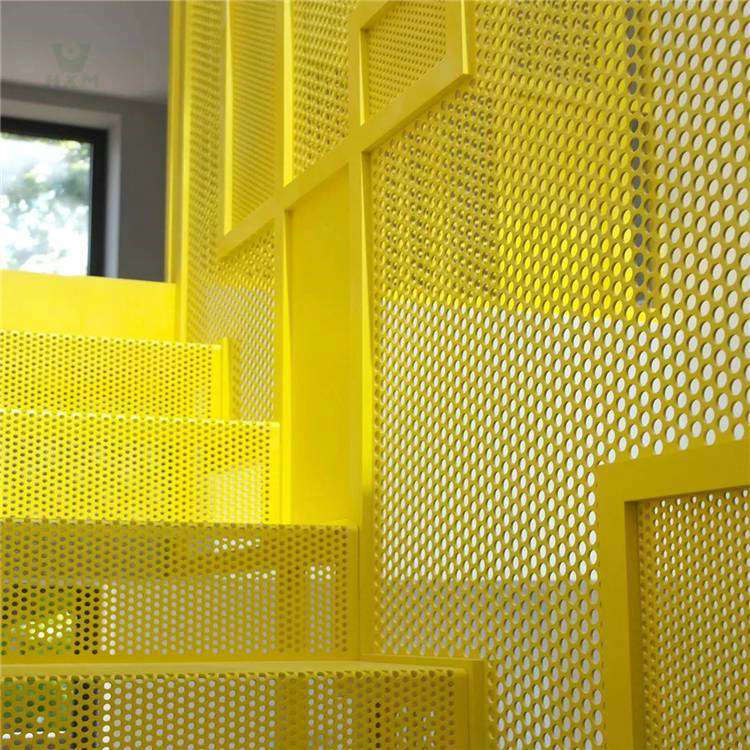 yellow stainless steel stairs