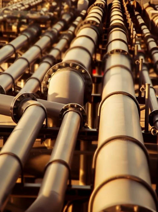 tube rond en acier inoxydable dans l'industrie du gaz et du pétrole