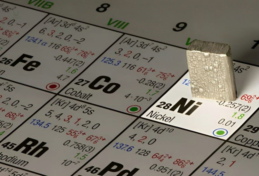 Nickel en acier inoxydable