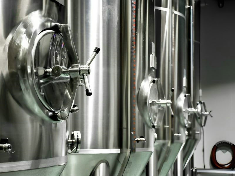 Barra de acero inoxidable 309 en la industria cervecera.