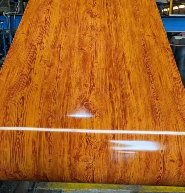 wood-grain stainless steel laminate sheet